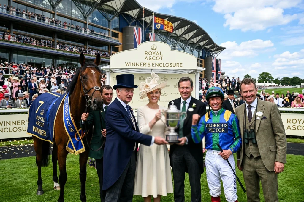 Ascot Racecourse prize money presentation ceremony