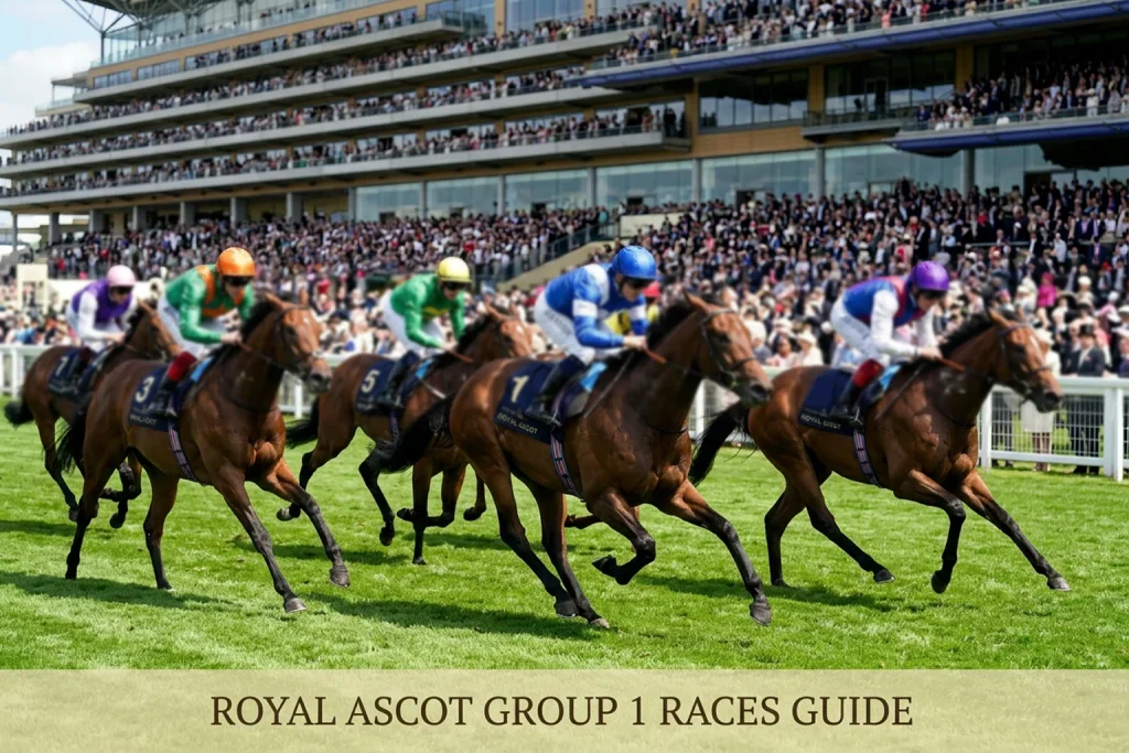 Group 1 racing action at Royal Ascot